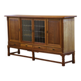 Vintage Danish 1960s modern oak cabinet in the style of Henning Kjærnulf