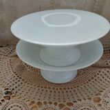2 white porcelain fruit bowls