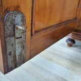Rustic Wardrobe in Fir with Curtains
