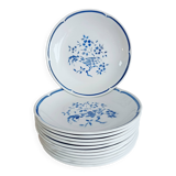 Set of 12 Moulin des Loups soup plates, Alain