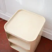 Vintage Componibili by Anna Castelli Ferrieri for Kartell, cream white,