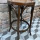 Tabouret haut de bar 1900 bois courbé« Marguerites »