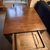 90x90 Extensible Solid Rubber Wood Table