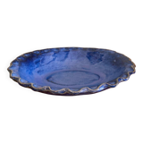 Plat en grès bleu