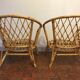 Fauteuils rotin vintage