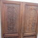 Pair of old carved wooden doors