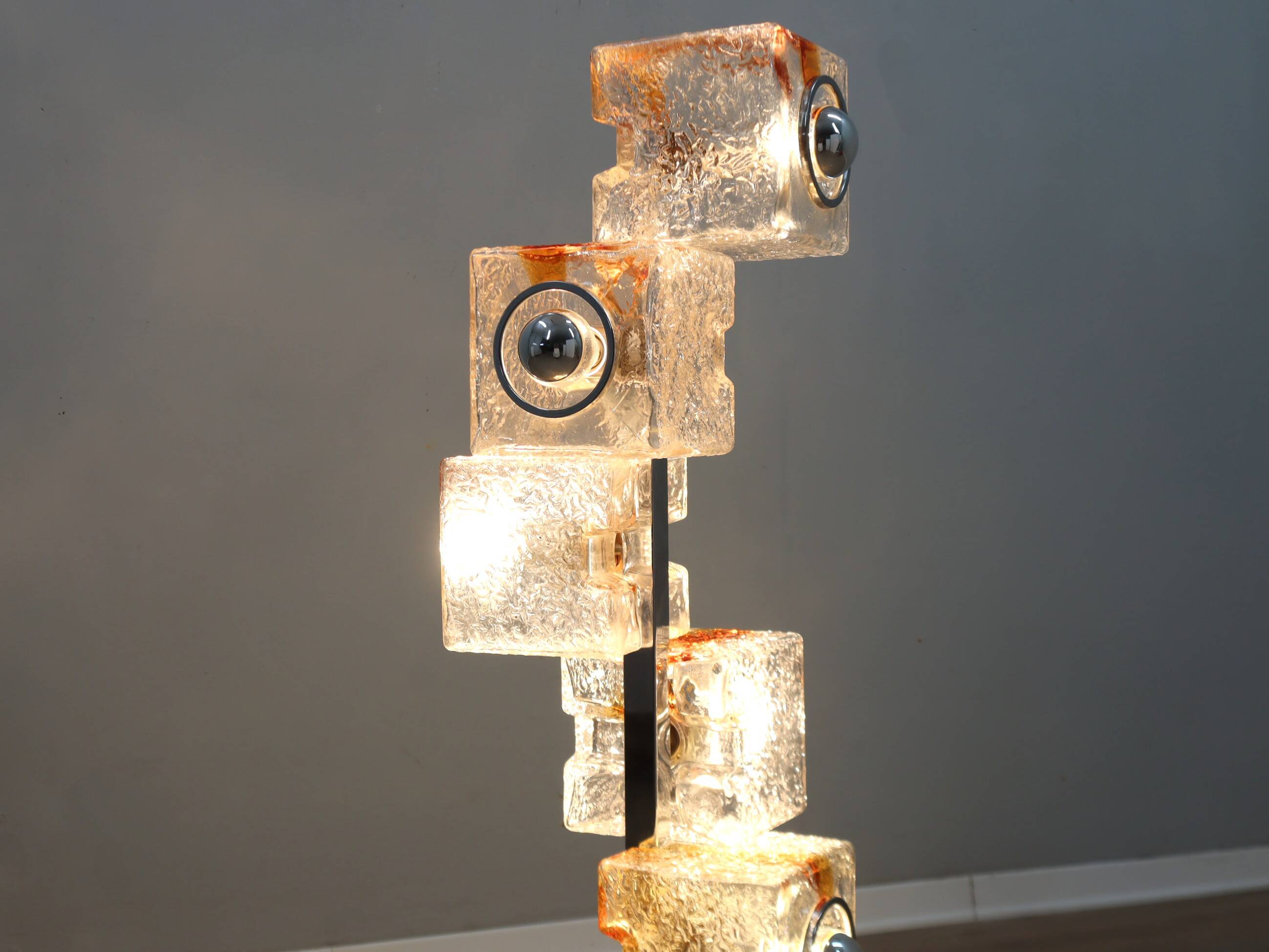 Lampadaire en verre de Murano par Toni Zuccheri pour VeArt, Italie, années 1970