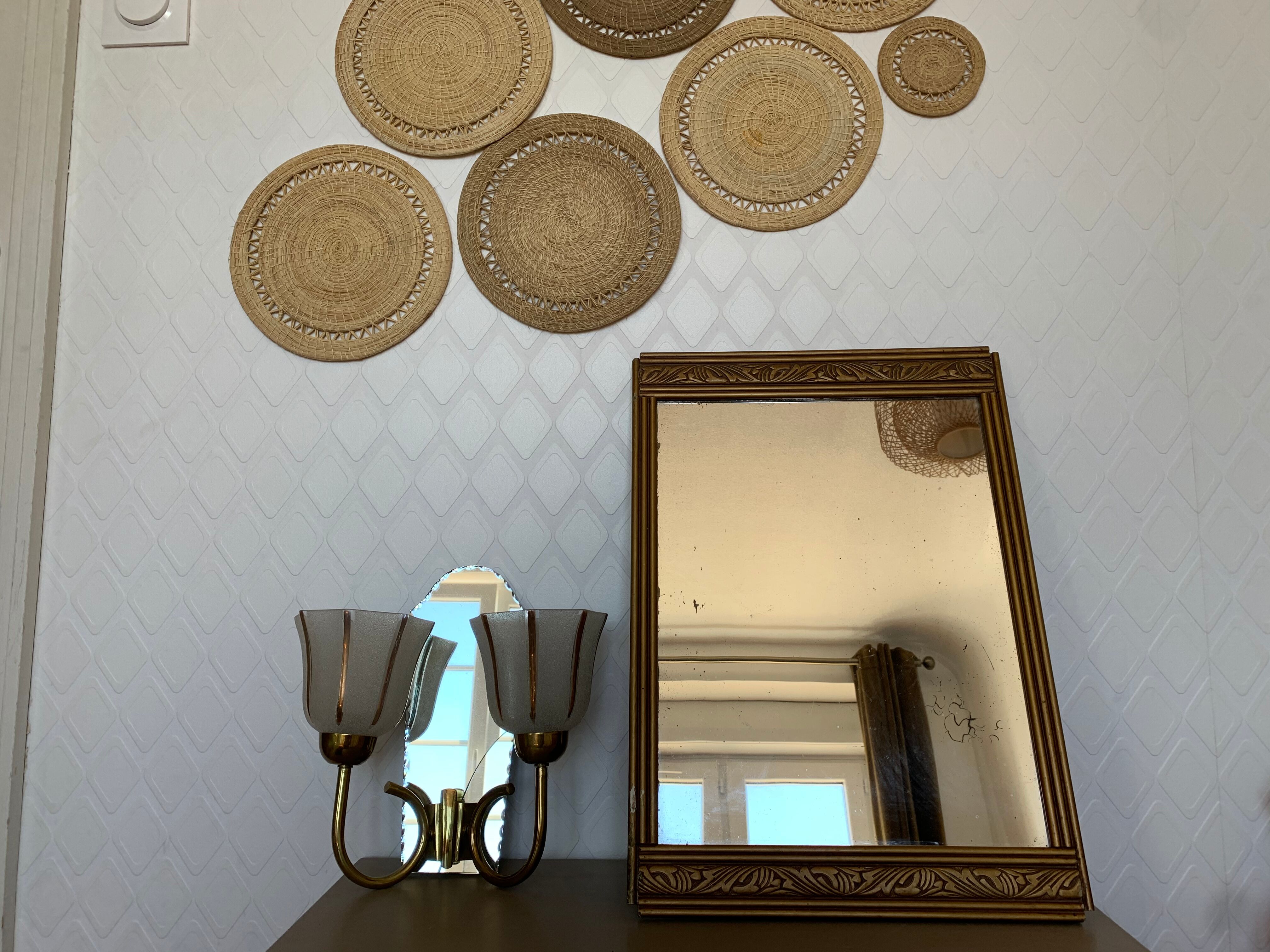 Art deco mirror  - 47x33cm