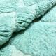 Authentic turquoise Beni Ouarain Berber rug with engraved patterns, 1.58 x 1.07 m