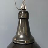 Black enamel Bauhaus factory lamp from Industria Rotterdam