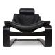 Nelo Kroken leather lounge chair by Åke Fribytter, 1970