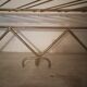 Wall mounted coat rack hats gold metal 1950 60