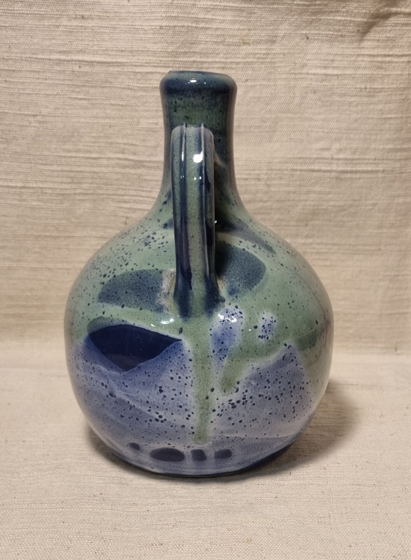 Bouteille en grès émaillé