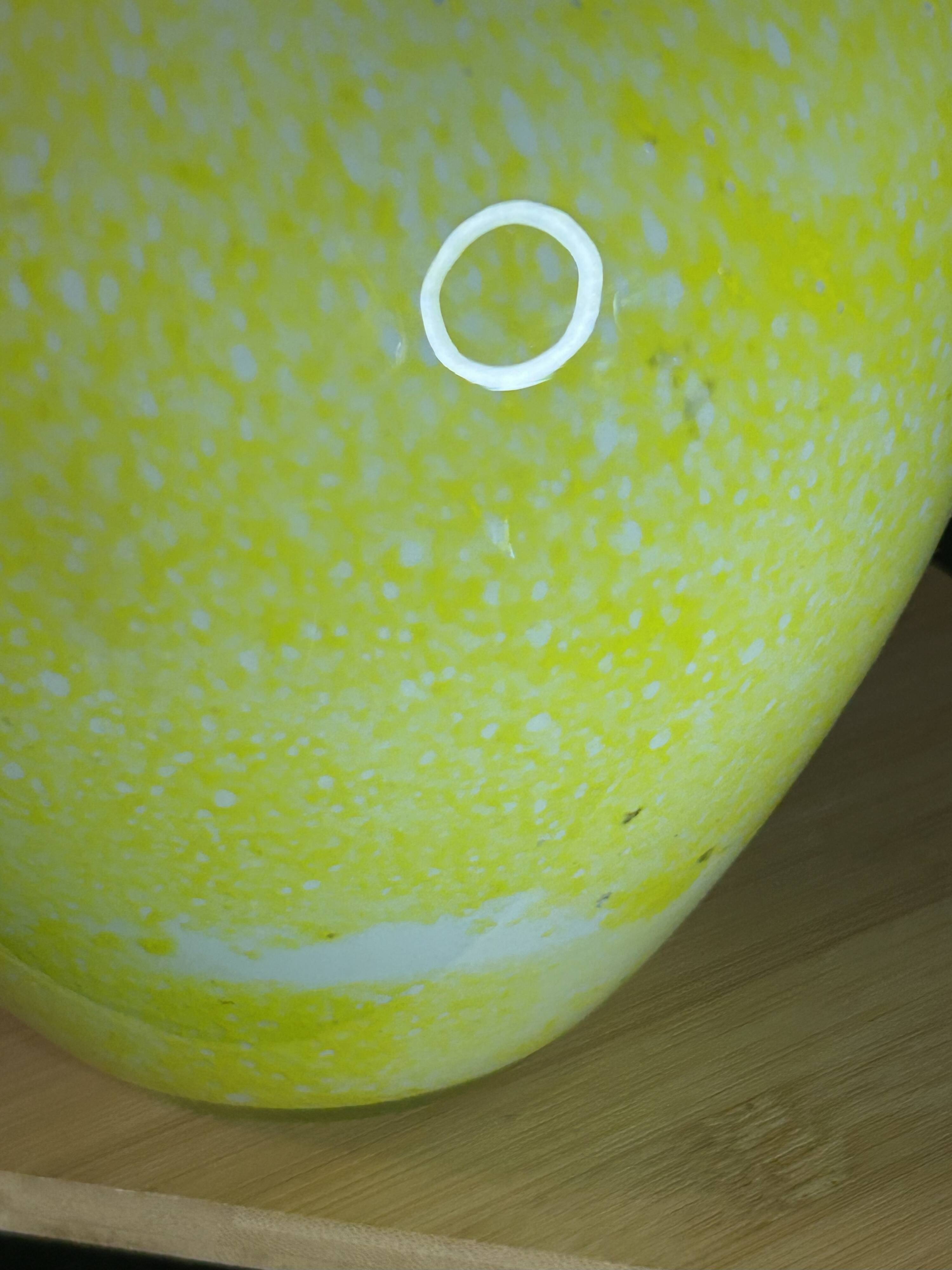 Murano Glass - Moretti Workshop - Large designer glass vase with inclusions