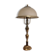 Lampe champignon ancienne en verre et laiton