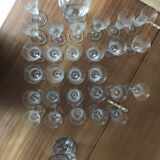 Service de verre en cristal