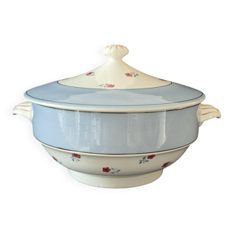 Large vegetable dish (soup tureen) in Digoin Sarreguemines earthenware, model AIX.