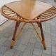 Vintage 1950 rattan coffee table