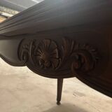 Large extendable dining table in Louis XV style – marquetry