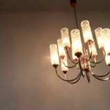 Lustre en teck du milieu du siècle années 1960