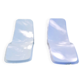 Sun loungers, deck chairs, Eurolax R1 sunbeds, Charles Zublena.