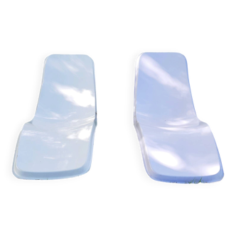 Sun loungers, deck chairs, Eurolax R1 sunbeds, Charles Zublena.