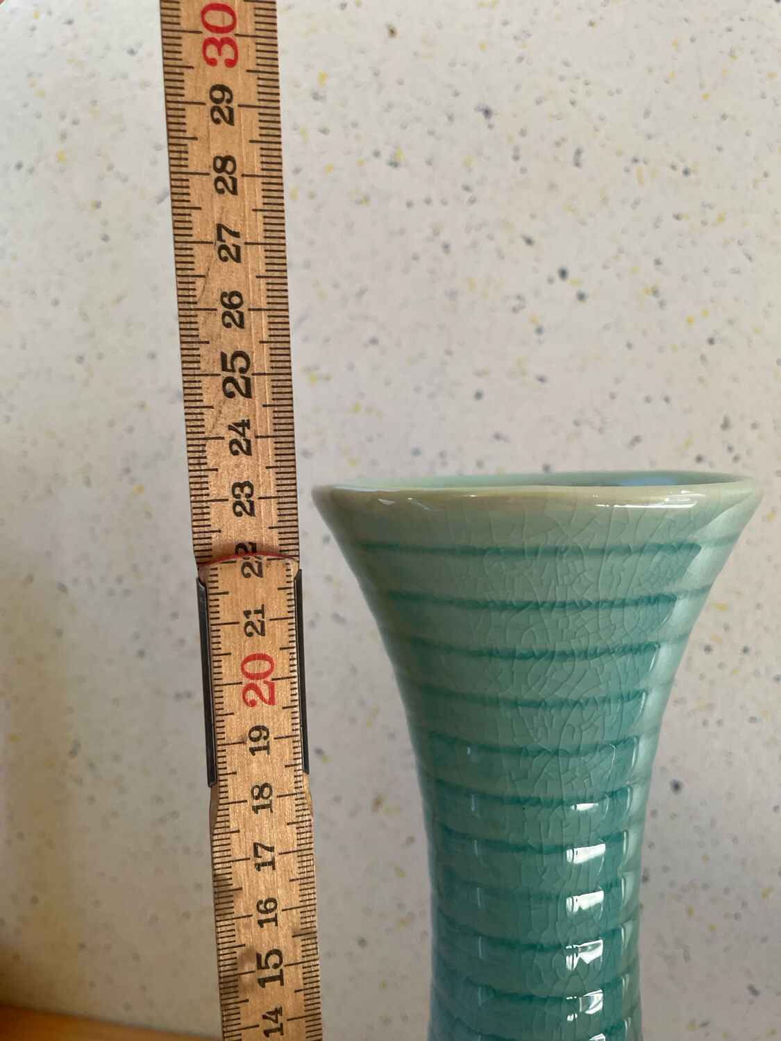 Set of 2 glazed stoneware candle holders