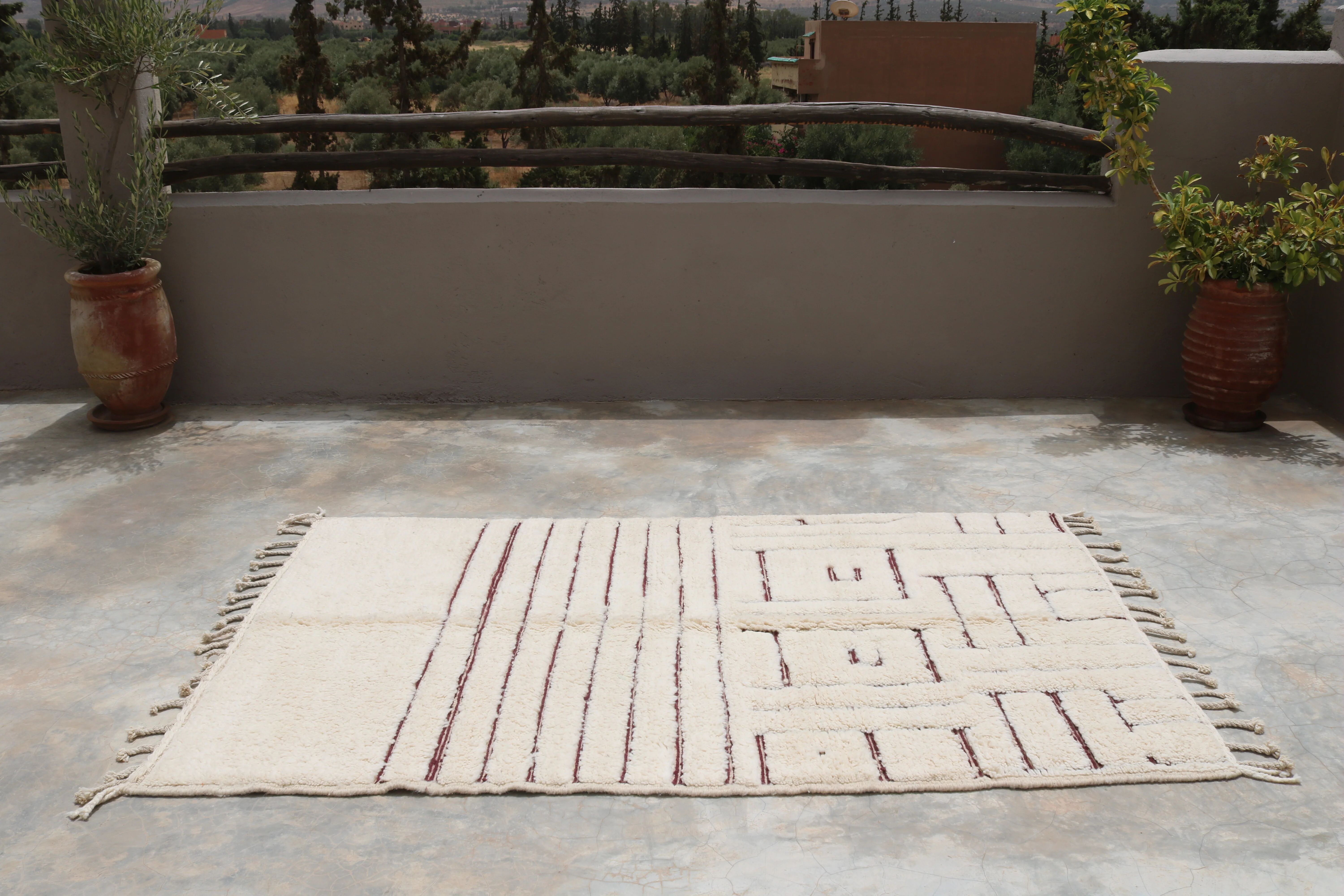 Tapis Beni Ouarain, 240 x 150 cm - AZ858