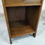 Solid wood bedside table from the 50s.