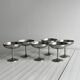 6 coupelles sur pied en inox style Letang Remy