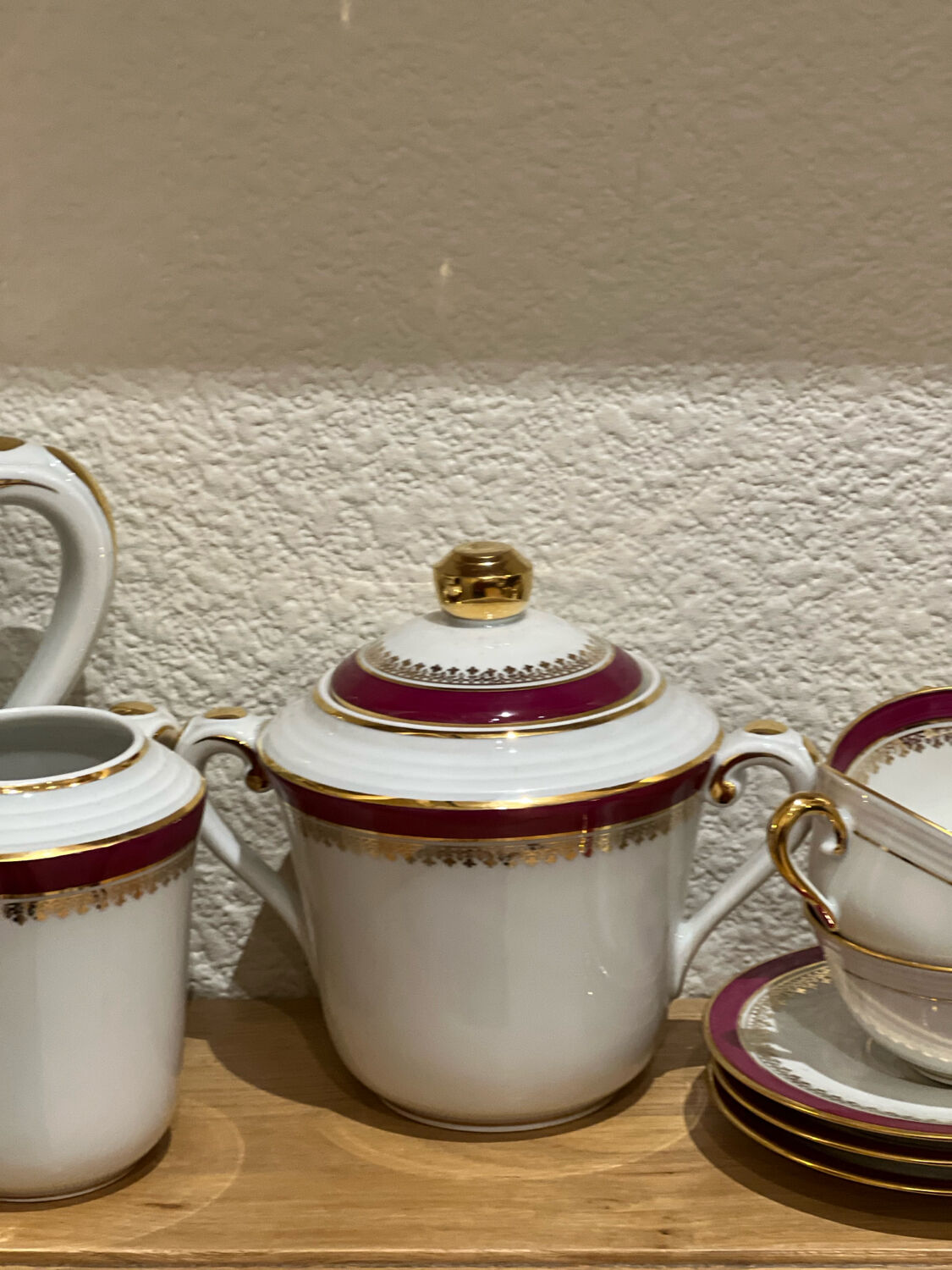 Limoges porcelain coffee service for 6 people