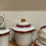 Limoges porcelain coffee service for 6 people