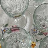 6 stemmed wine glasses flamenco model Luminarc