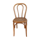 Chaise bistrot miel avec assise cannée