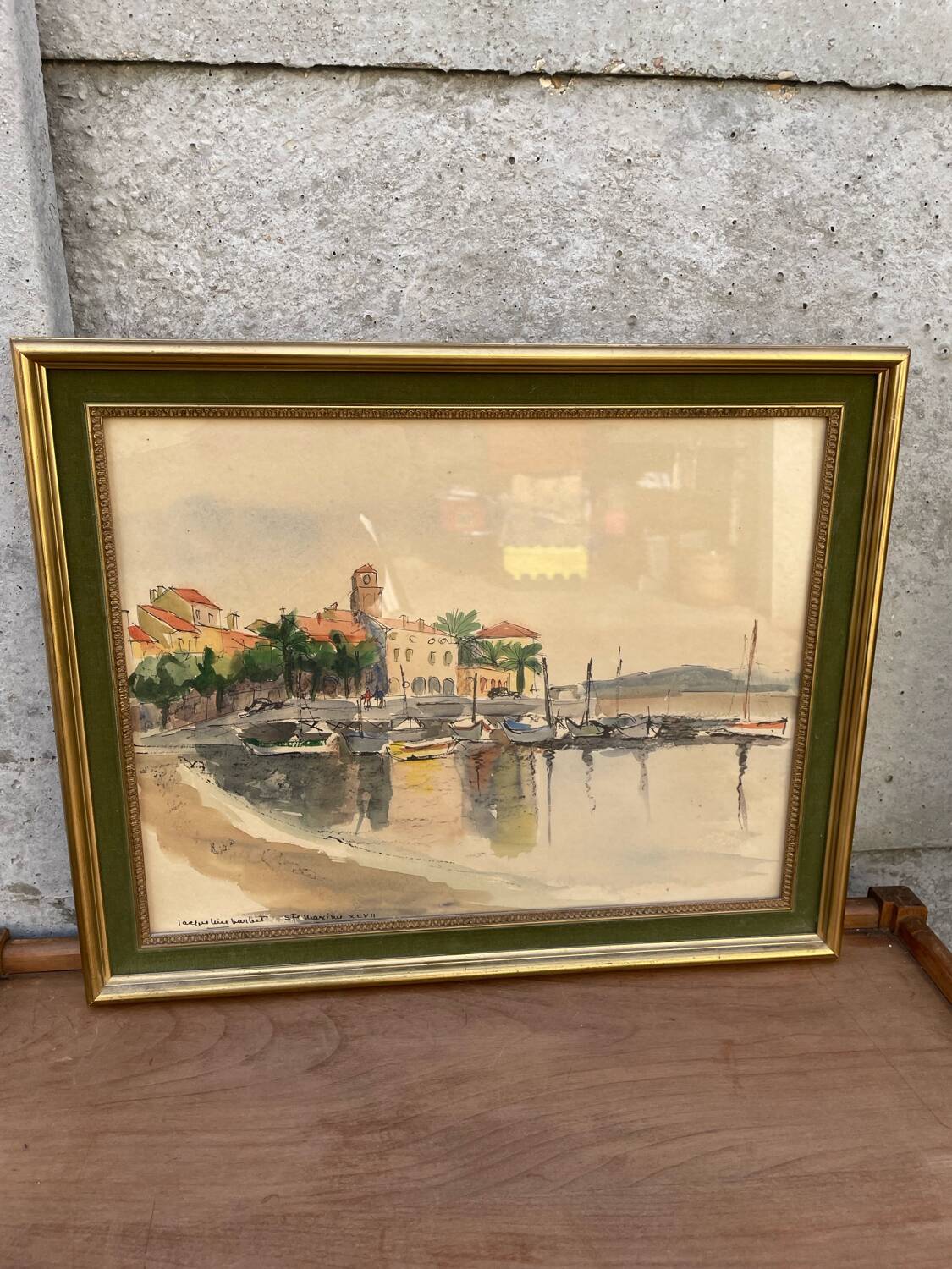 watercolour from the 1930s by Jacqueline Barbet