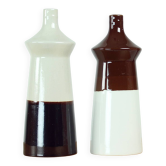 Set Of Two Ceramic Vases By Jamberk, Czechoslovakia 1960s
