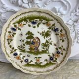 Antique decorative plate Moustiers France