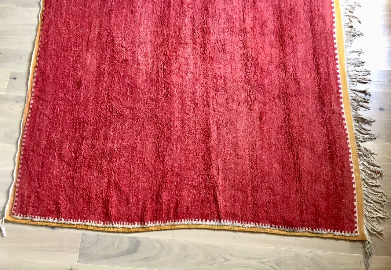 Vintage carpet red 1950