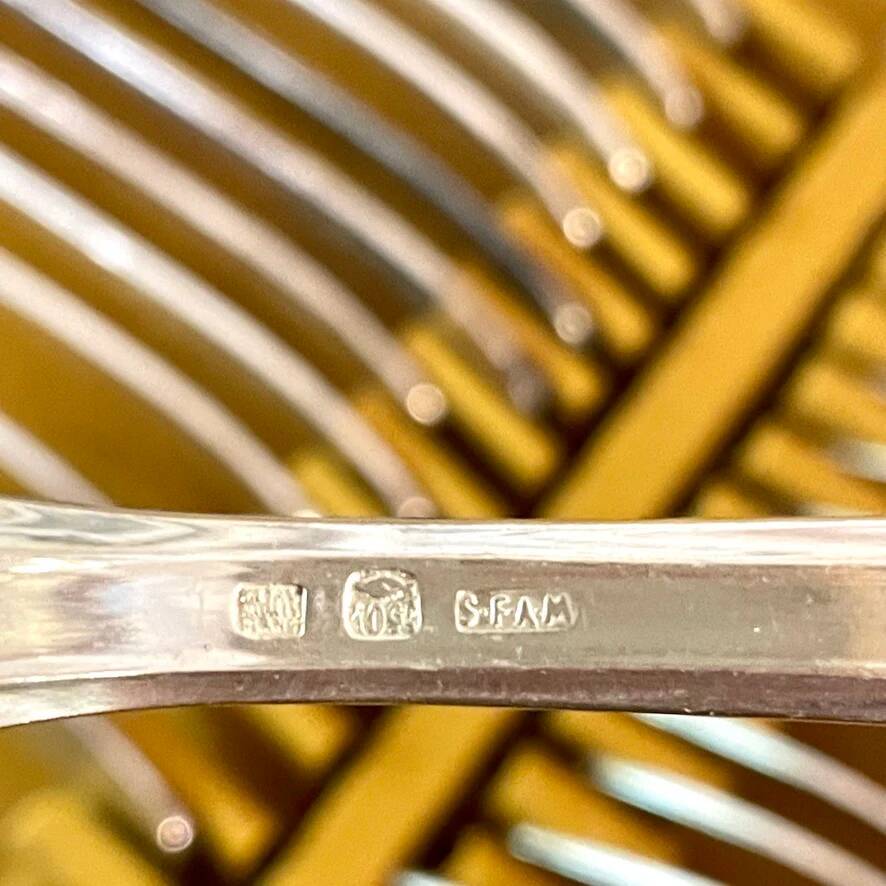 SFAM silver-plated fish service