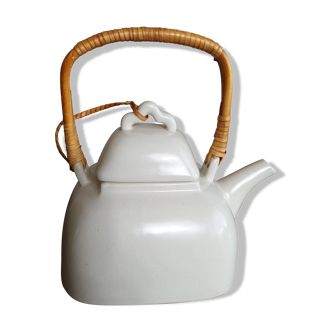 White vintage teapot