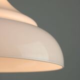 Mid-century Italian Aluminum and Glass Pendant Lamp