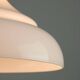 Mid-century Italian Aluminum and Glass Pendant Lamp