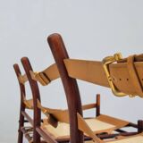 1960s, Scandinavian design by Arne Norell, sofa, model "Kontiki", original condition, leather, beech.