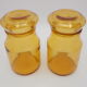 Pair of yellow jars
