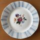 6 large flat antique plates in Sarreguemines earthenware