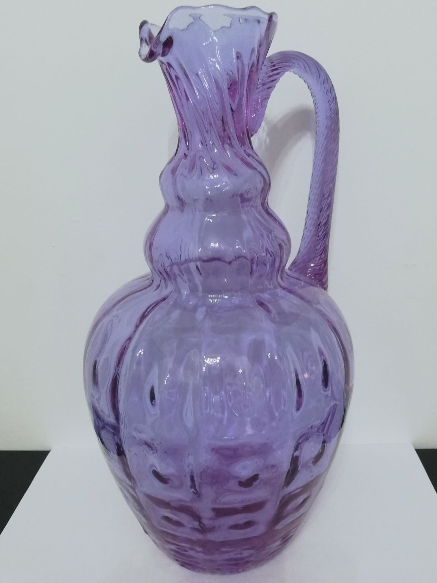 Empoli glass pitcher vase height 31cm