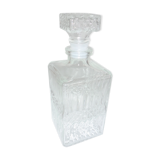 Square cap glass carafe