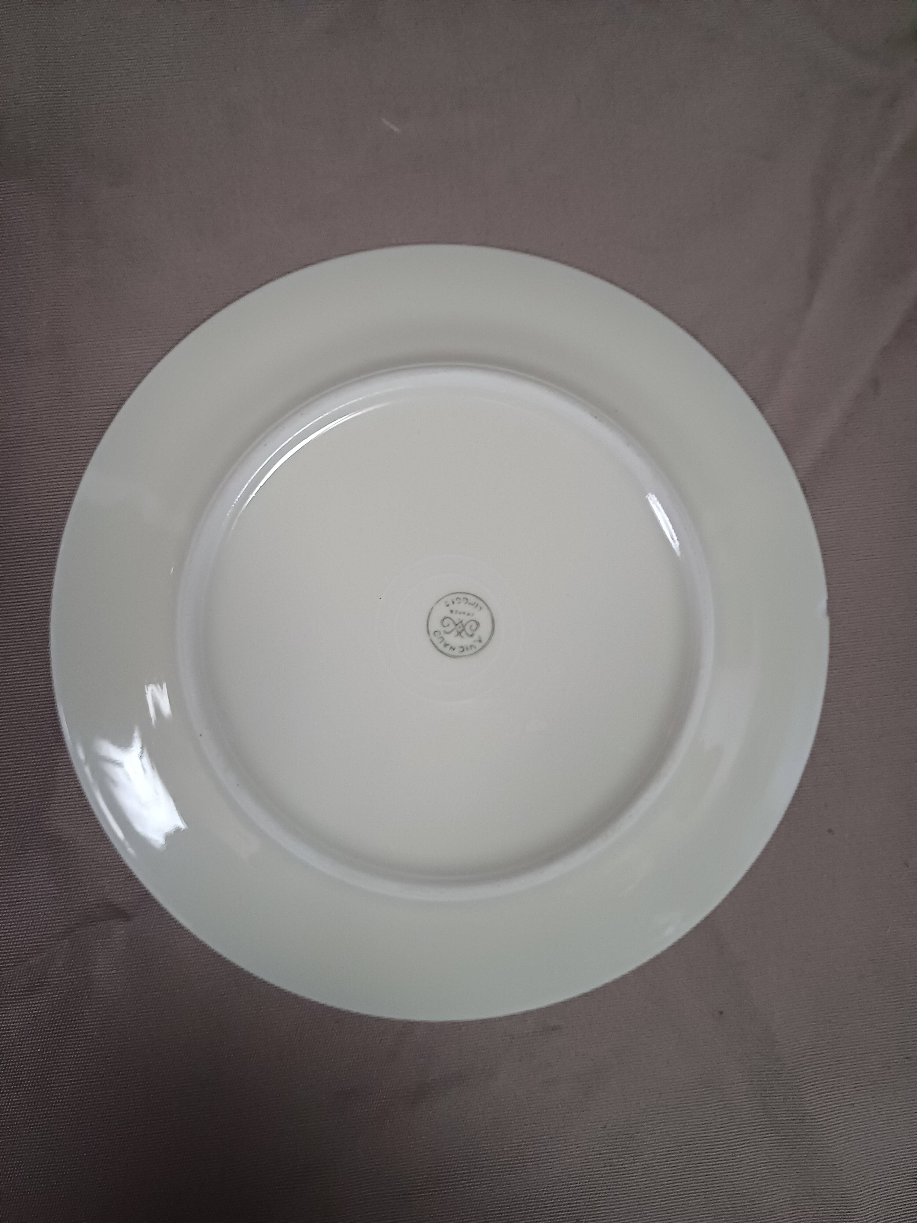 Lot of 6 vintage limoges porcelain dessert plates 1950