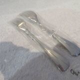 2 Christofle Atlantide silver-plated table forks in blister pack