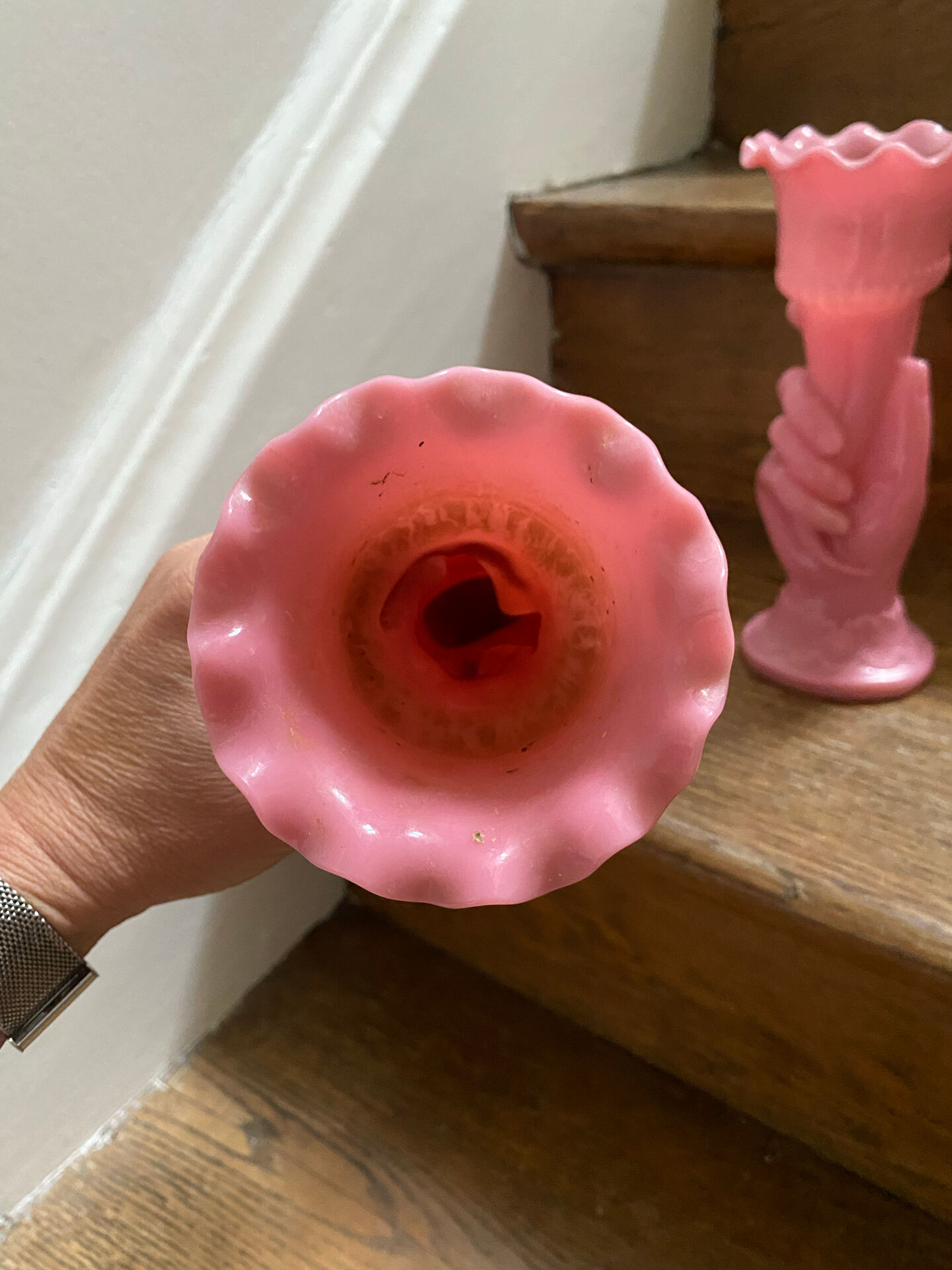 Pair of cornucopia vases
